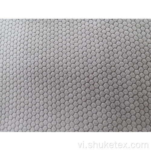 100% Polyester Polar Wool Vải Jacquard